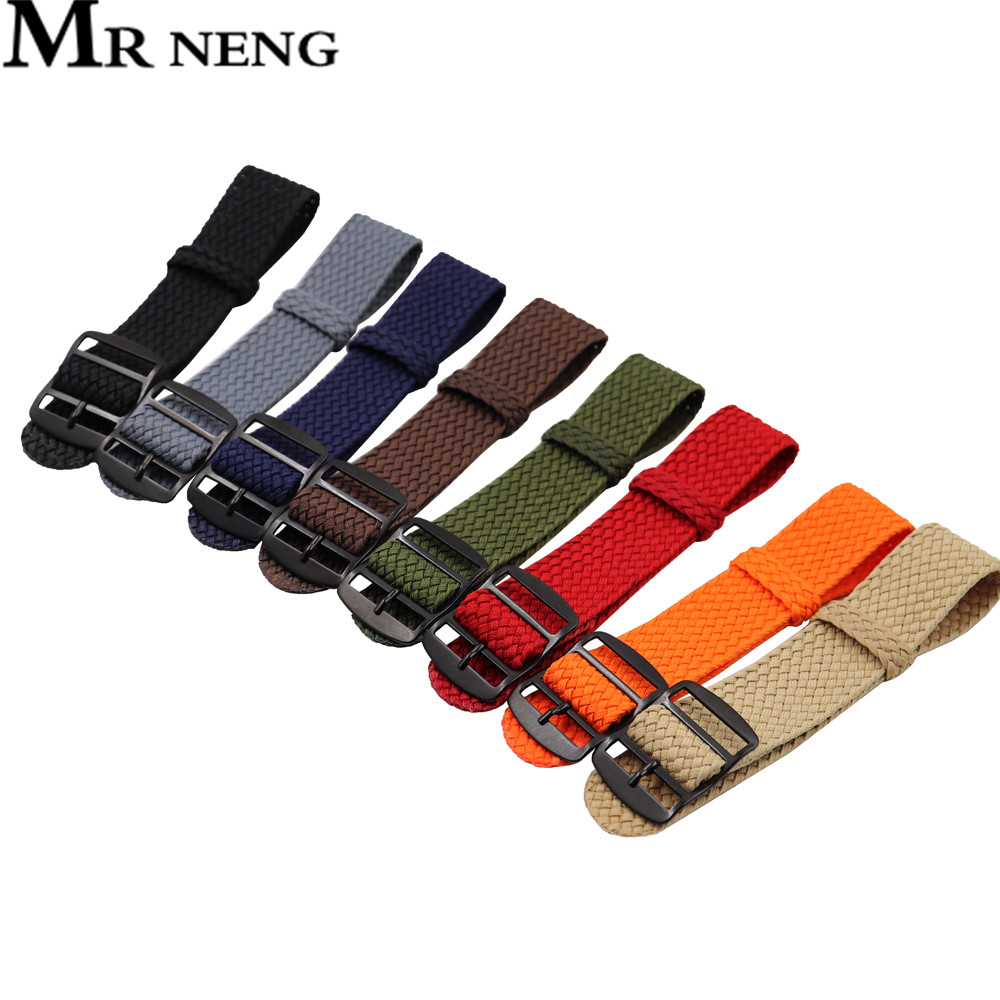 Perlon Strap Woven - 18Mm 20Mm 22Mm Effen Kleur Voor