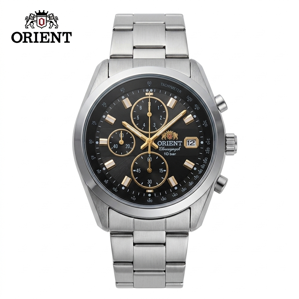 Seiko Watch Presage - Orient heren sport quartz chronograaf horloge,