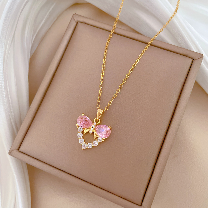 Butterfly Clasp Deployant - Modieus luxe vlinderknoop hart hanger damesaccessoire