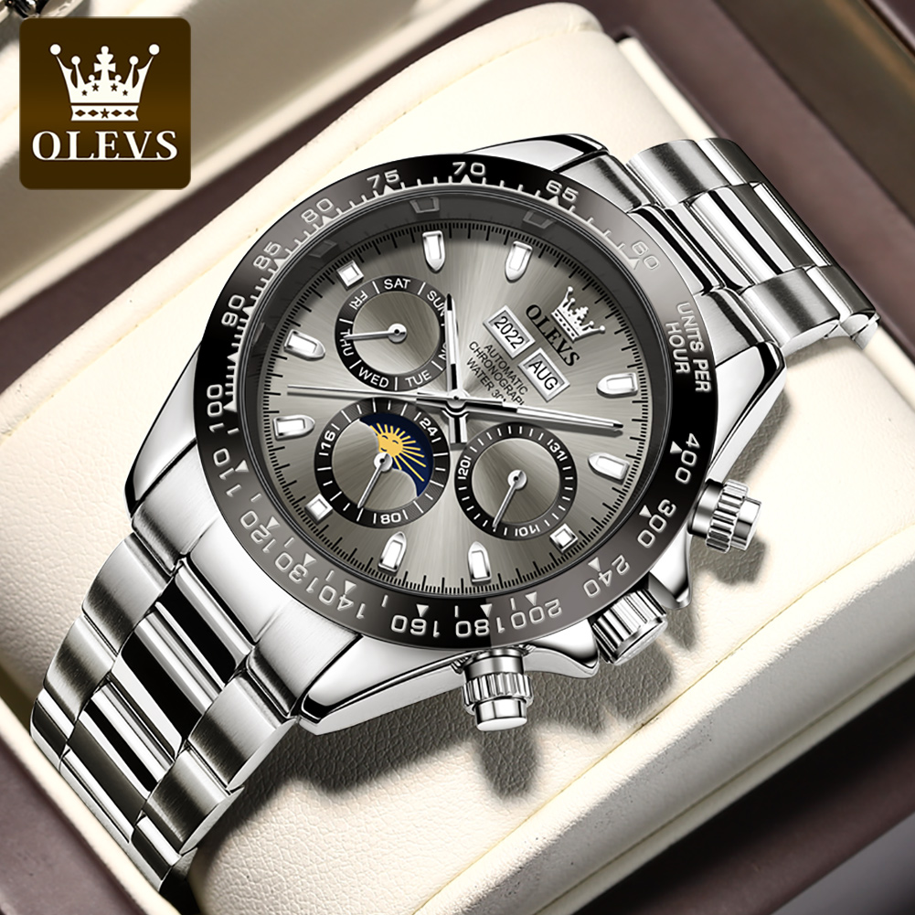 Rolex Watch Daytona - OLEVS 6654 Luxe herenhorloge chronograaf automatisch