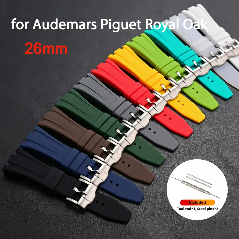 Audemars Piguet Watch Royal Oak Offshore - 26mm rubberen band voor Audemars Piguet