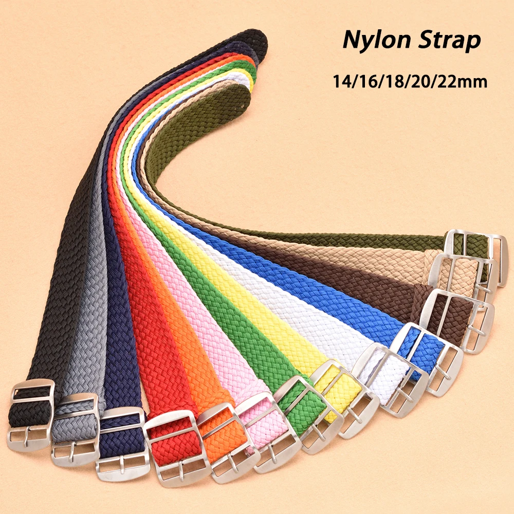 Perlon Strap Woven - Geweven Nylon Horlogeband 14Mm 16Mm 18Mm