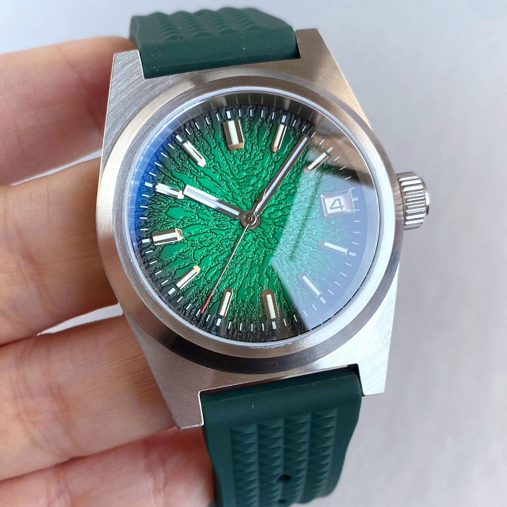 Nieuwe 38mm Mechanisch Horloge - Rubber Strap Diver recensie en prijs