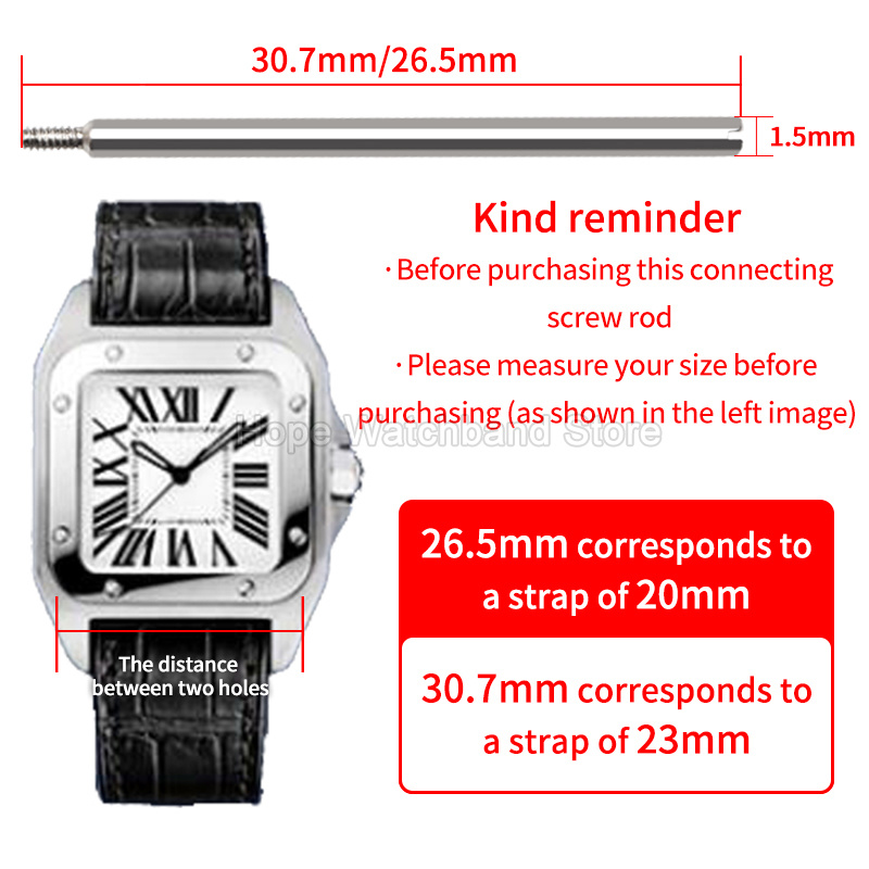 Horlogeband-schroefverbinding  - Cartier Watch Santos recensie en prijs