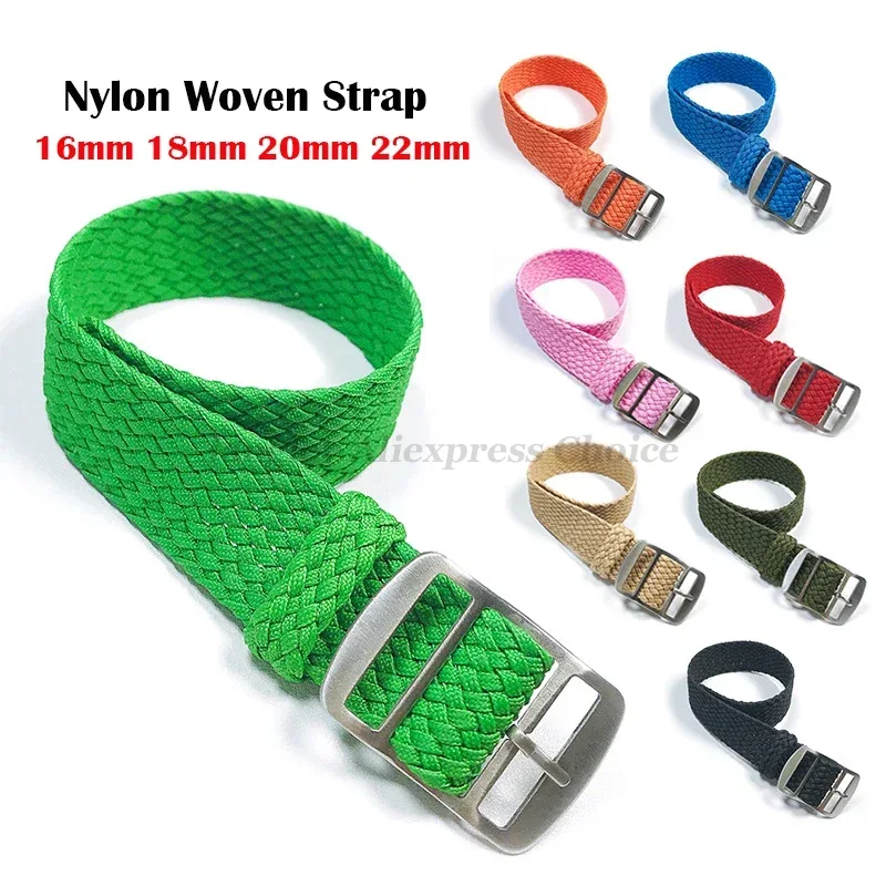Stof geweven nylon horlogeband - Perlon Strap Woven recensie en prijs