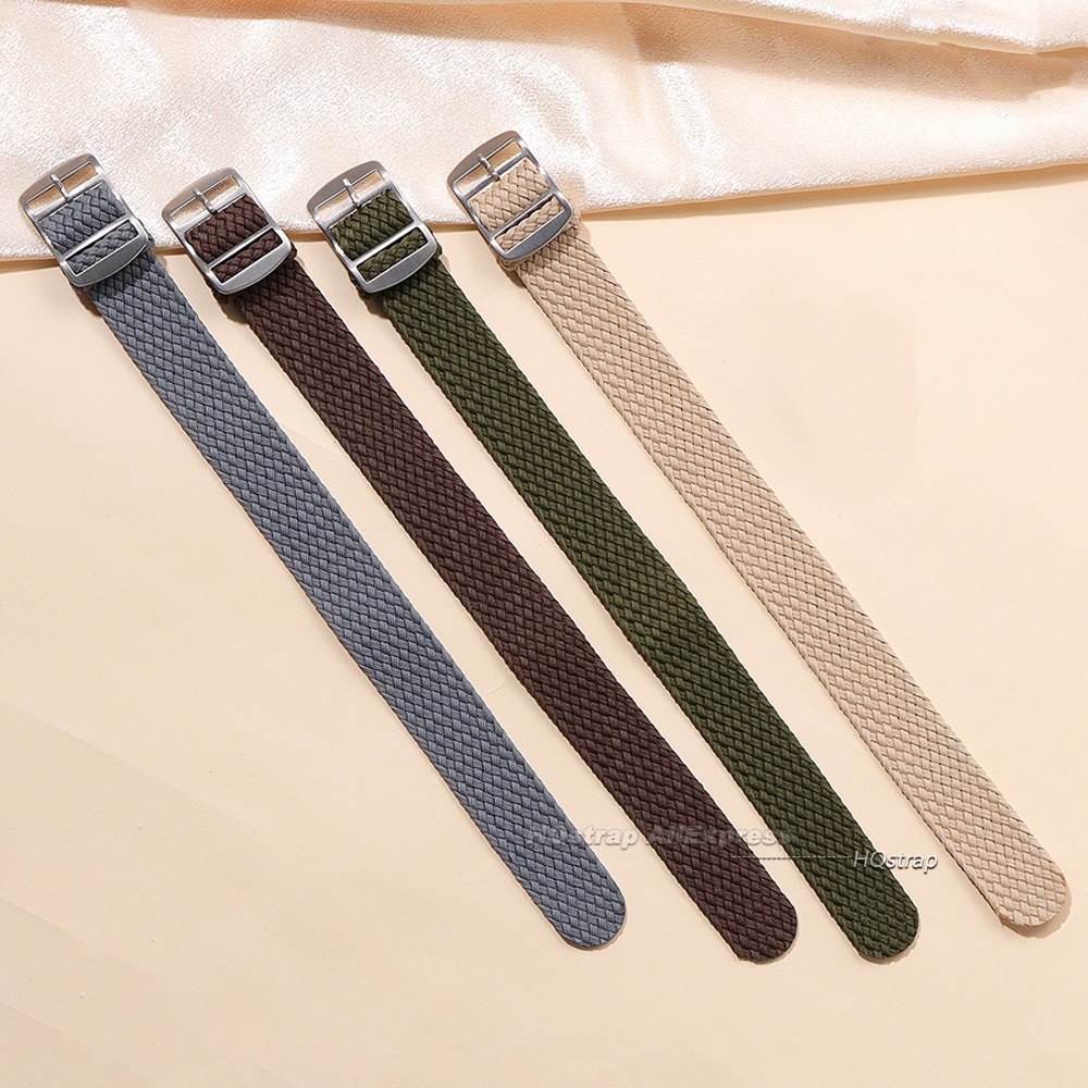 Nylon geweven canvas horlogeba - Perlon Strap Woven recensie en prijs